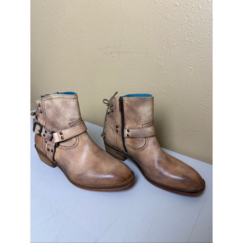 Roan Elina Moto/Western Harness Boot – Leather Upper, Size 6